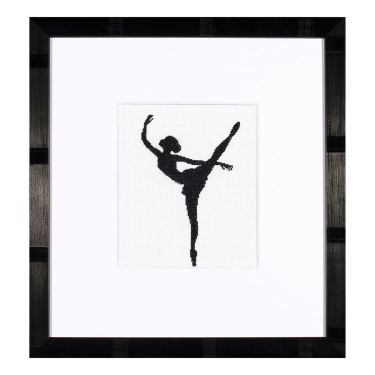 <strong>Counted Cross Stitch Kit: Ballet Silhouette 2 (Evenweave)</strong> <em>Lanarte PN-0008132</em>