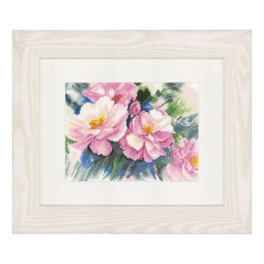 <strong>Counted Cross Stitch Kit: Beautiful Roses (Aida,W)</strong> <em>Lanarte PN-0150167</em>