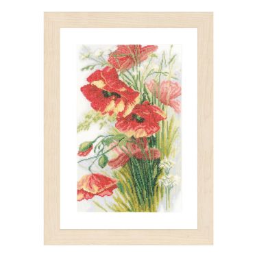 <strong>Counted Cross Stitch Kit: Poppies (Linen)</strong> <em>Lanarte PN-0156301</em>