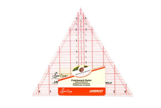 <strong>QUILTING RULER 60 DEGREE TRIANGLE 8 X 9-1/4 INCH</strong> <em>Sew Easy NL4174</em>