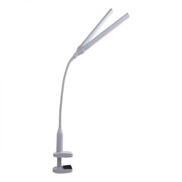 <strong>Double LED Sewing Desk Light</strong> <span>Clip-on Dimmable Desk Lamp with Clamp for Sewing Room Lighting, Adjustable Brightness, Natural Daylight Effect Sewing Area Light. Hand/Machine Sewing Craft Reading</span> <em>Sewing Online SO1340</em>