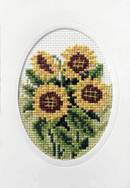 <strong>Cross Stitch Card Sunflowers</strong> <em>Orchidea ORC-6099</em>