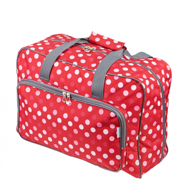 <strong>Sewing Machine Bag</strong> <span>Red Polka Dot | 46 x 33 x 20cm | Carry Bag for Janome, Brother, Singer, Bernina and Most Sewing Machines</span> <em>Sew Stylish PT660-RED-POLKA</em>
