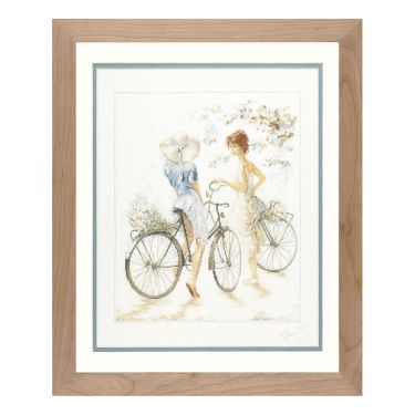 <strong>Lanarte PN-0007949 Girls On Bicycle Counted Cross Stitch Kit</strong> <em>Lanarte PN-0007949</em>