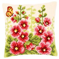 <strong>Cross Stitch Cushion: Delphiniums</strong> <em>Vervaco PN-0143709</em>