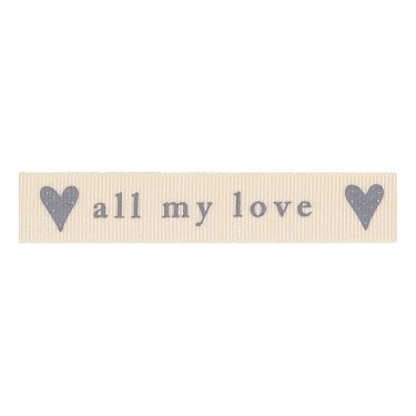 <strong>Berisfords 15mm All My Love Ribbon (20m spool)</strong> <em>Berisfords Ribbon R13493-15---</em>