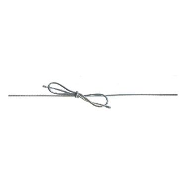 <strong>Berisfords 400mm Silver Elastic Loops</strong> <em>Berisfords Ribbon R40477400-100</em>
