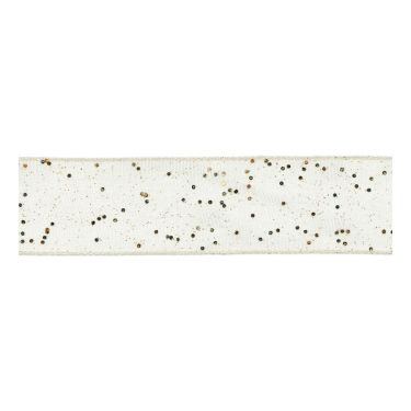 <strong>Berisfords 40mm Random Glitter Ribbon (20m spool)</strong> <em>Berisfords Ribbon R42802-40---</em>