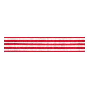 <strong>Berisfords 9mm Red Stripes Ribbon (25m spool)</strong> <em>Berisfords Ribbon R431529-117</em>