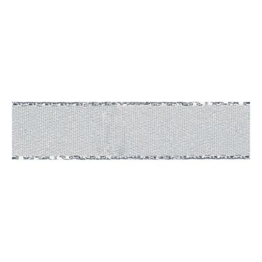 <strong>Berisfords 15mm Silver Metallic Edge Satin Ribbon (20m spool)</strong> <em>Berisfords Ribbon R8603-15---</em>