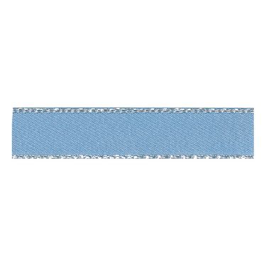 <strong>Berisfords 7mm Silver Metallic Edge Satin Ribbon (20m spool)</strong> <em>Berisfords Ribbon R8603-7---</em>