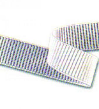 <strong>Ribbed Elastic :: 25mm x 15 metres / White</strong> <em>Hemline E44025-WHT</em>