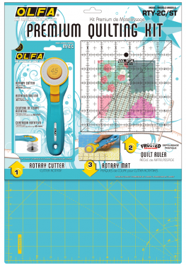 <strong>Aqua Rotary Cutter And Mat</strong> <em>Olfa RTY-2C-STQR</em>