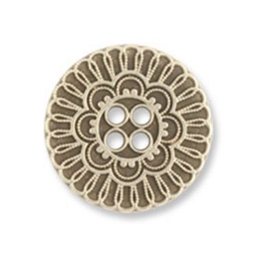 <strong>Metal 4 Hole Flower Button G4228 | 19mm (Pack of 50)</strong> <em>Trimits G422830--</em>