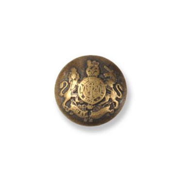 <strong>Military Style Metal Button G4316 :: 15mm :: Bronze</strong> <em>Trimits G431624-90</em>