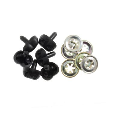<strong>Toy Animal/Dog Noses | Black | 100 Pack :: Size 20mm</strong> <em>Trimits TC520B</em>