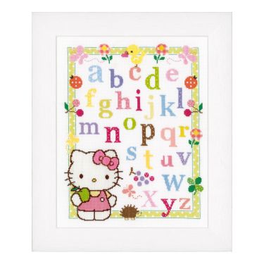 <strong>Counted Cross Stitch: Hello Kitty</strong> <span>Learning ABC</span> <em>Vervaco PN-0148694</em>