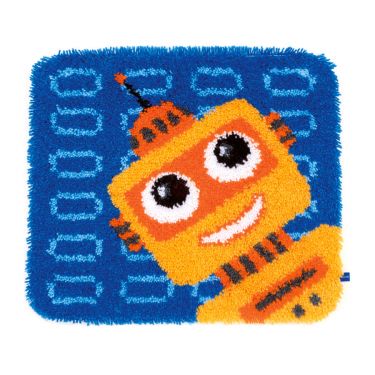 <strong>Latch Hook Kit: Shaped Rug: Funny Robot</strong> <em>Vervaco PN-0150161</em>