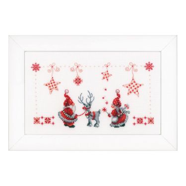 <strong>Counted Cross Stitch Kit: Christmas Elves</strong> <em>Vervaco PN-0154476</em>