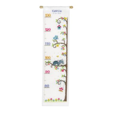 <strong>Counted Cross Stitch Kit: Height Chart: Cat in the Tree</strong> <em>Vervaco PN-0154532</em>
