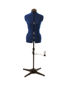Adjustable Dressmakers Dummy in Navy Fabric with Hem Marker, Dress Form Sizes 10 to 22, Pin, Measure, Fit and Display your Clothes on this Tailors Dummy Sewing Online 02381---NVY