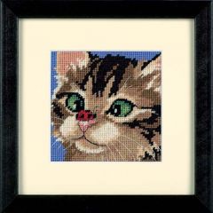 Cross Eyed Kitty Needlepoint/Tapestry Kit Dimensions D07206