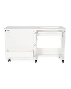 Compact Sewing Machine Cabinet A White Sewing Machine Table with Lift Mechanism Sewing Online 101