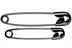 Black Plated Safety Pins | Available in 2 Sizes | 19mm and 22mm