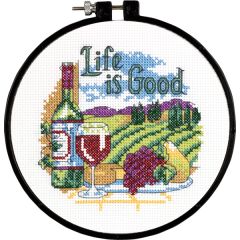 Life Is Good Beginners Cross Stitch Kit Dimensions D72-73545