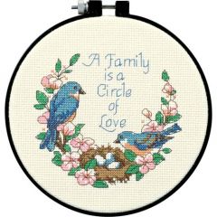 Family Love Beginners Cross Stitch Kit Dimensions D72900