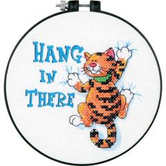 Hang In There Beginners Cross Stitch Kit Dimensions D73062