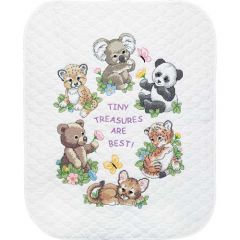 Baby Animals Quilt Cross Stitch Kit Dimensions D73064