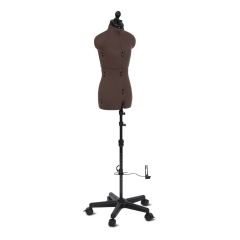 Sewing Online Adjustable Trouser Dressmakers Dummy, Olivia in Brown Fabric with Hem Marker, Dress Form Sizes 6 to 10 - Pin, Measure, Fit and Display your Clothes on this Tailors Dummy - FG1100