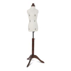 Sewing Online Adjustable Dressmakers Dummy, Lady Valet in Cream Fabric with Hem Marker, Dress Form Sizes 6 to 10 - Pin, Measure, Fit and Display your Clothes on this Tailors Dummy - FG206