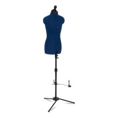 Sewing Online Adjustable Trouser Dressmakers Dummy, Sew Deluxe in Royal Blue Fabric with Hem Marker, Dress Form Sizes 6 to 22 - Pin, Measure, Fit and Display your Clothes on this Tailors Dummy - FG37-2-3-
