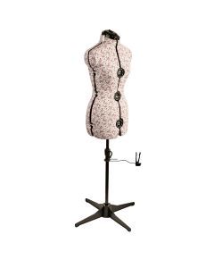 Adjustable Dressmakers Dummy in a Florentine Paisley Fabric with Hem Marker, Dress Form Sizes 10 to 20, Pin, Measure, Fit and Display your Clothes on this Tailors Dummy Sewing Online 5913--