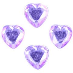 Glue-on Acrylic Stones 6mm Heart Trimits B6041----