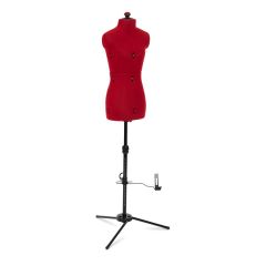 Sewing Online Adjustable Dressmakers Dummy, Supafit in Red Fabric with Hem Marker, Dress Form Sizes 6 to 10 - Pin, Measure, Fit and Display your Clothes on this Tailors Dummy - FG011