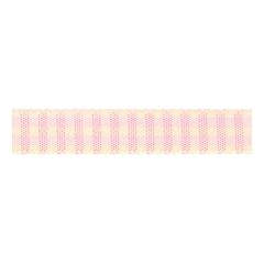 Berisfords 15mm Pink Rustic Gingham Ribbon (4m spool) Berisfords Ribbon C0137715-2