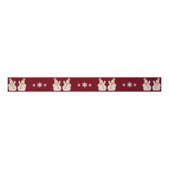Berisfords 15mm Red Snowman Ribbon (4m spool) Berisfords Ribbon C1430015-1