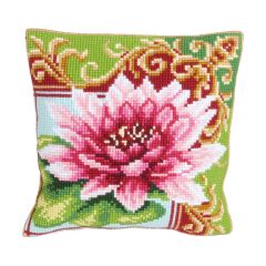 Cross Stitch Cushion Kit: Luxurious Lily 2 Collection D'Art CD5174
