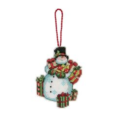 Counted Cross Stitch: Ornament: Snowman Dimensions D70-08896