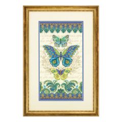 Counted Cross Stitch Kit: Peacock Butterflies Dimensions D70-35323