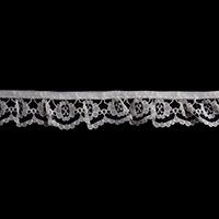 Frilled Nylon Lace 25m X 25mm :: Ivory Essential Trimmings ET425-IVY