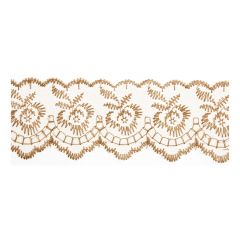 Embroidered Lace: 27.4m X 50mm :: Gold Essential Trimmings ET430-GLD