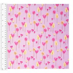 Cotton Craft Fabric 110cm wide x 1m | Princess Trees | 11796-PURPLE Sewing Online 11796-PURPLE