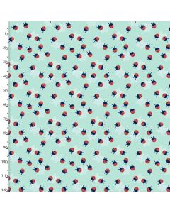 Cotton Craft Fabric 110cm wide x 1m Madison Collection - Ladybugs