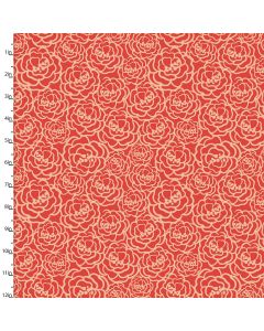 Cotton Craft Fabric 110cm wide x 1m Madison Collection Packed Floral Sewing Online 16511-RED