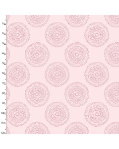 Brushed Cotton Craft Fabric 110cm wide x 1m Mommy and Me Collection Medallion Sewing Online 16532-PINK