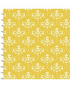 Cotton Craft Fabric 110cm wide x 1m Summer Song Collection-Yellow Toile Sewing Online 17270-YELLOW